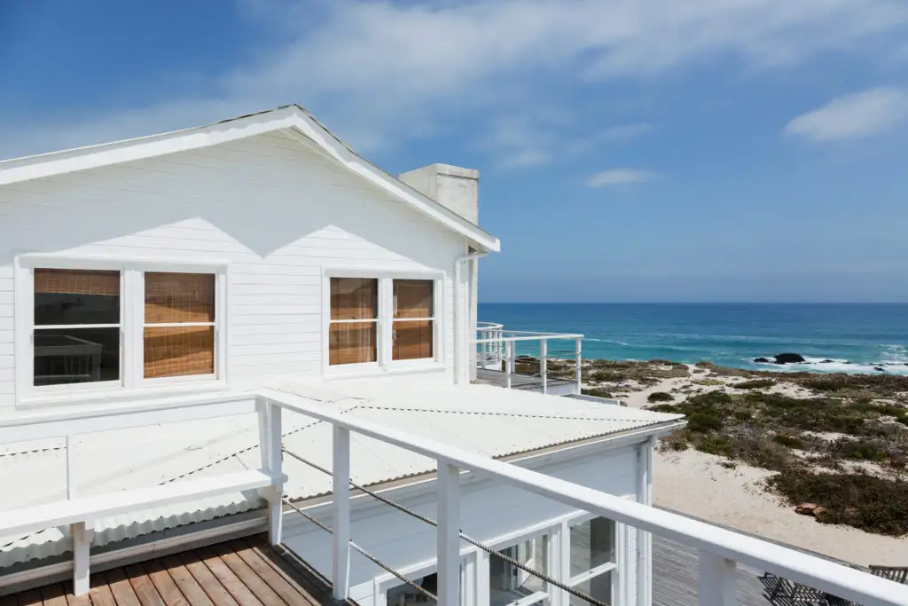 Beach house on the waterfront