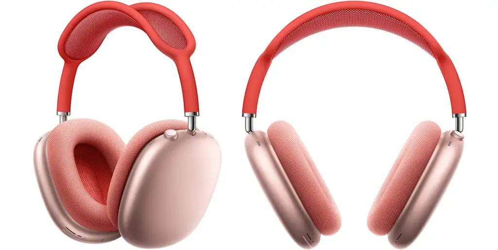 Front and side angle view of the Apple AirPods Max