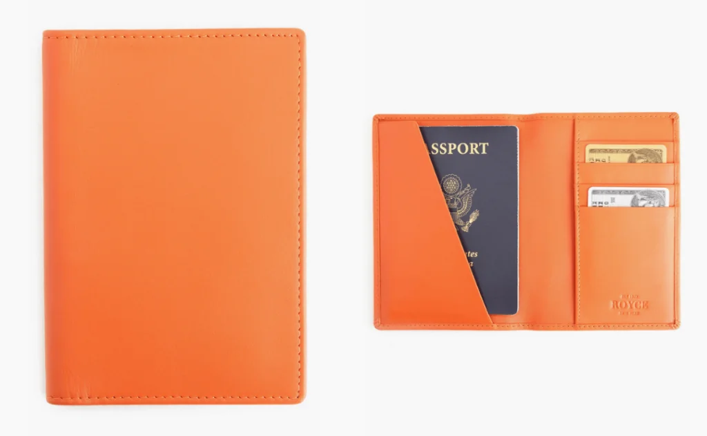 Royce New York Leather Passport Cover
